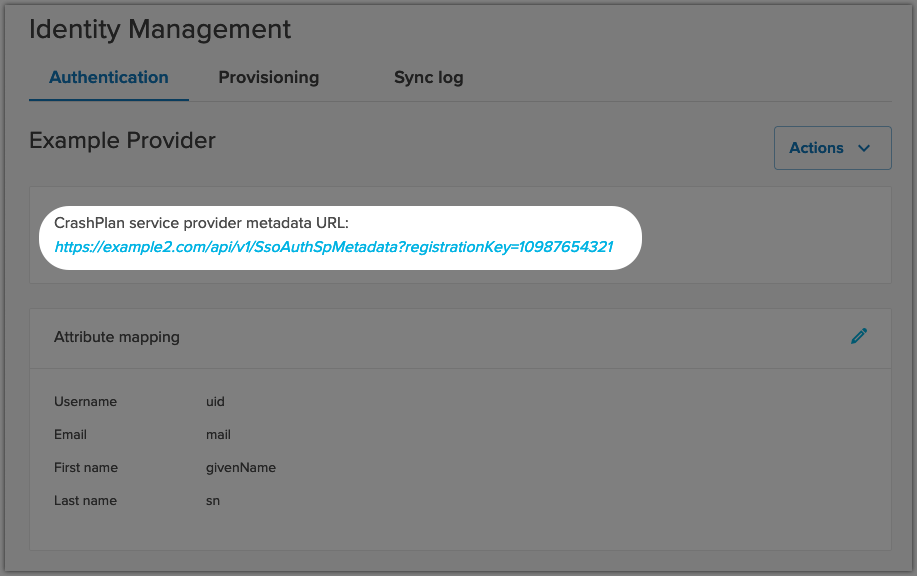 Identity Management Provider Metadata Highlighted.png