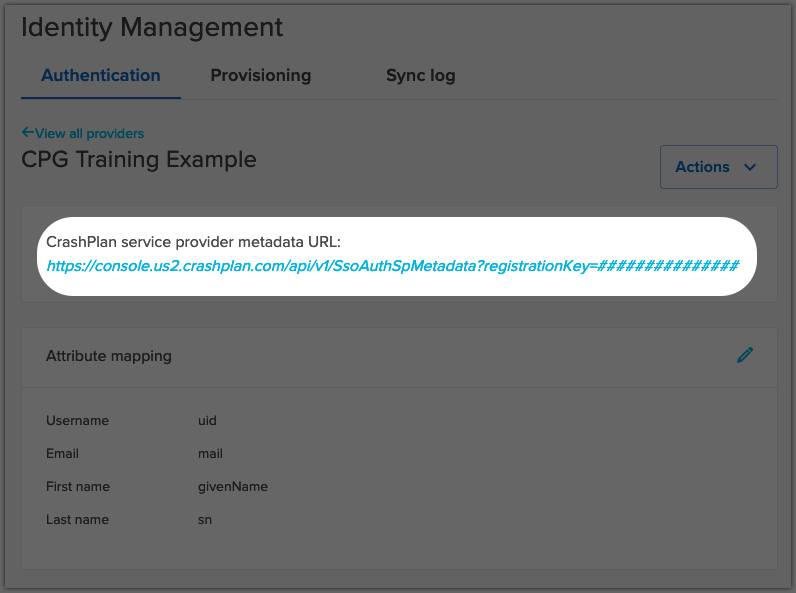 Identity Management Already Configured Metadata.png